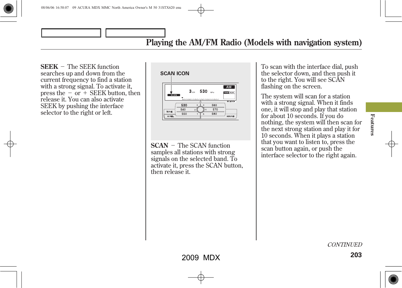 2009 mdx | Acura 2009 MDX - Owner's Manual User Manual | Page 207 / 489