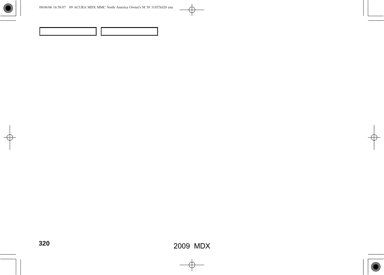 2009 mdx | Acura 2009 MDX - Owner's Manual User Manual | Page 324 / 489