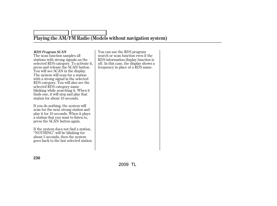 Acura 2009 TL - Owner's Manual User Manual | Page 233 / 648