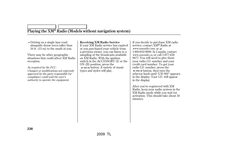 Acura 2009 TL - Owner's Manual User Manual | Page 241 / 648