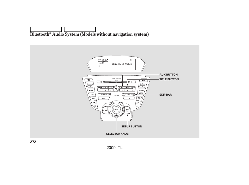 2009 tl | Acura 2009 TL - Owner's Manual User Manual | Page 275 / 648