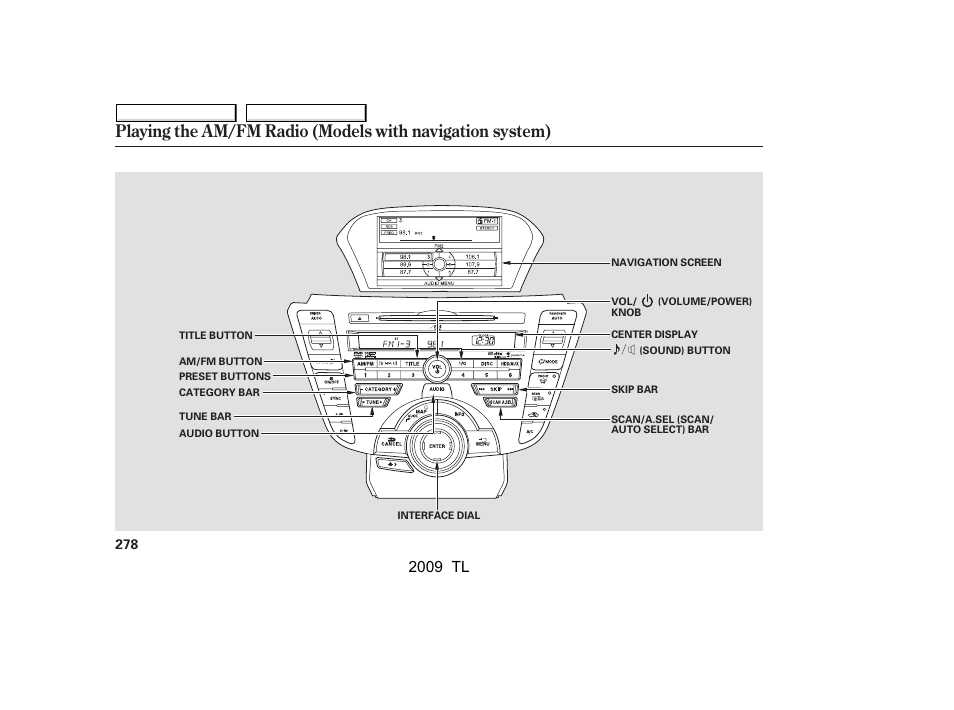 2009 tl | Acura 2009 TL - Owner's Manual User Manual | Page 281 / 648