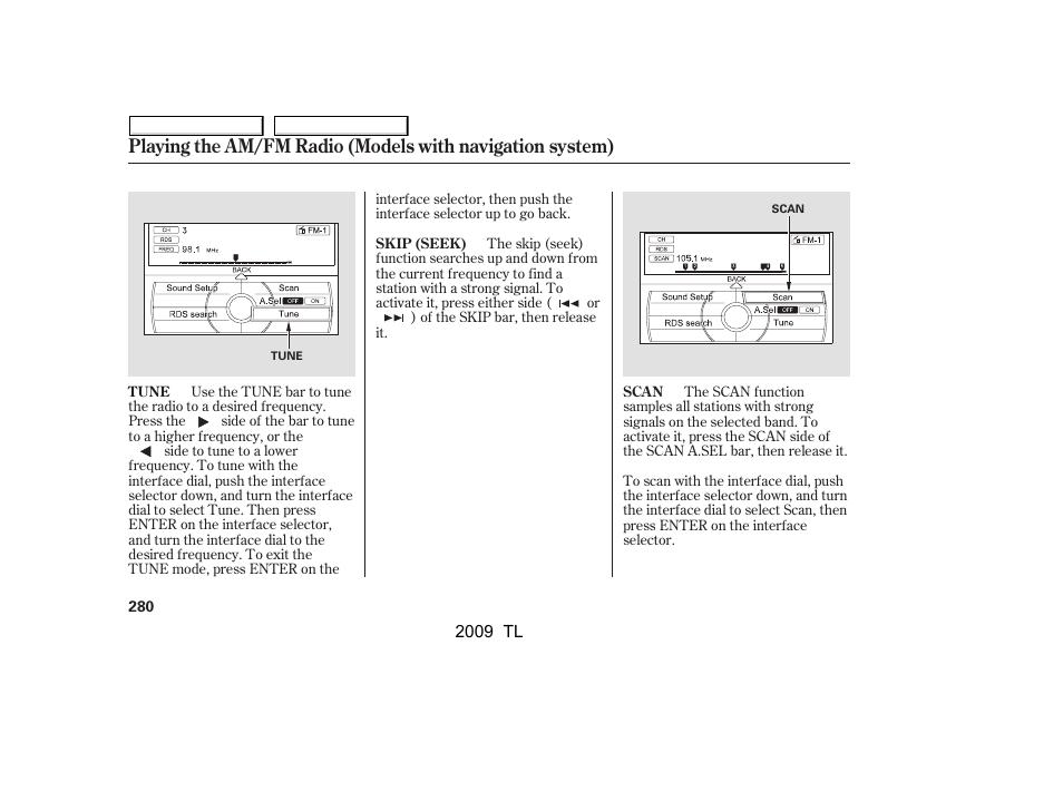 Acura 2009 TL - Owner's Manual User Manual | Page 283 / 648