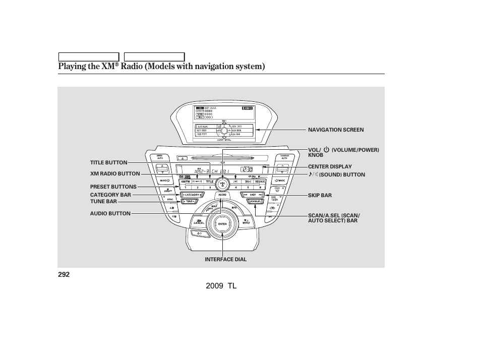 2009 tl | Acura 2009 TL - Owner's Manual User Manual | Page 295 / 648