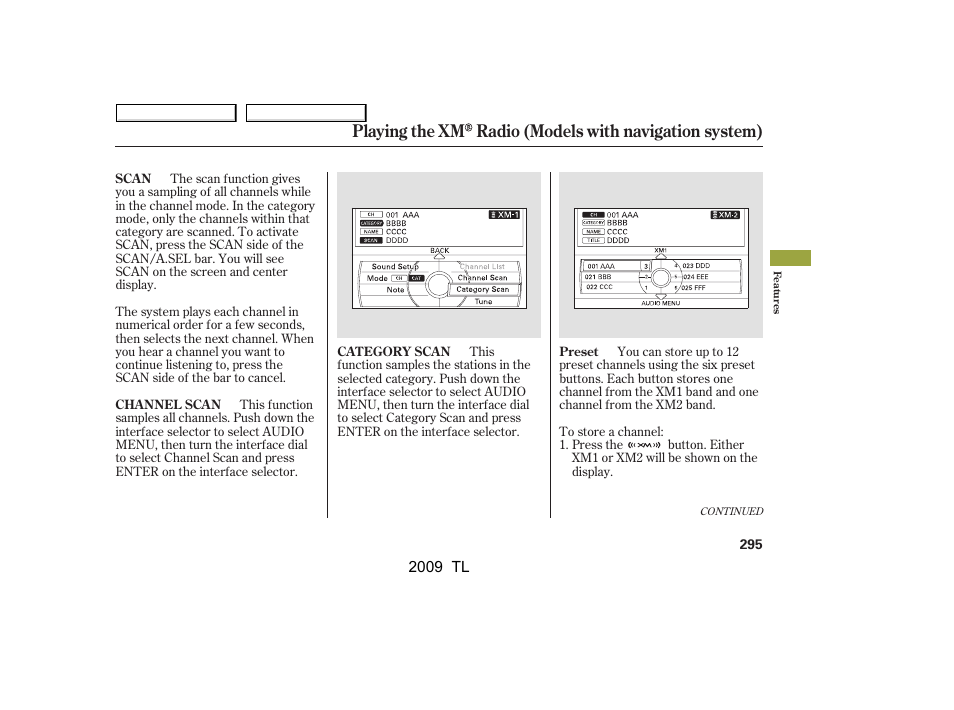 Acura 2009 TL - Owner's Manual User Manual | Page 298 / 648