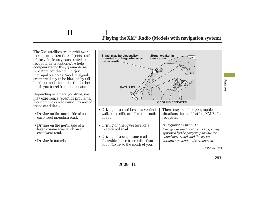 2009 tl | Acura 2009 TL - Owner's Manual User Manual | Page 300 / 648