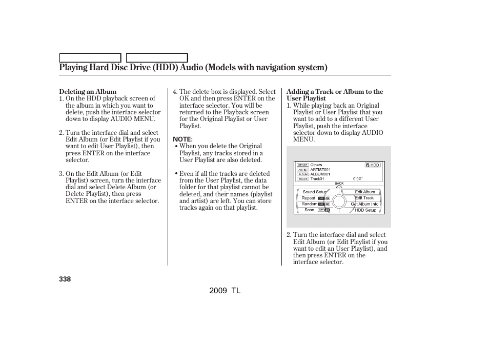 Acura 2009 TL - Owner's Manual User Manual | Page 341 / 648