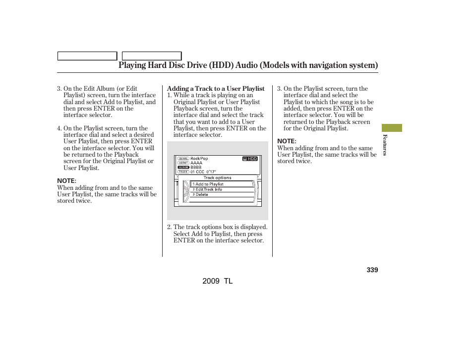 Acura 2009 TL - Owner's Manual User Manual | Page 342 / 648