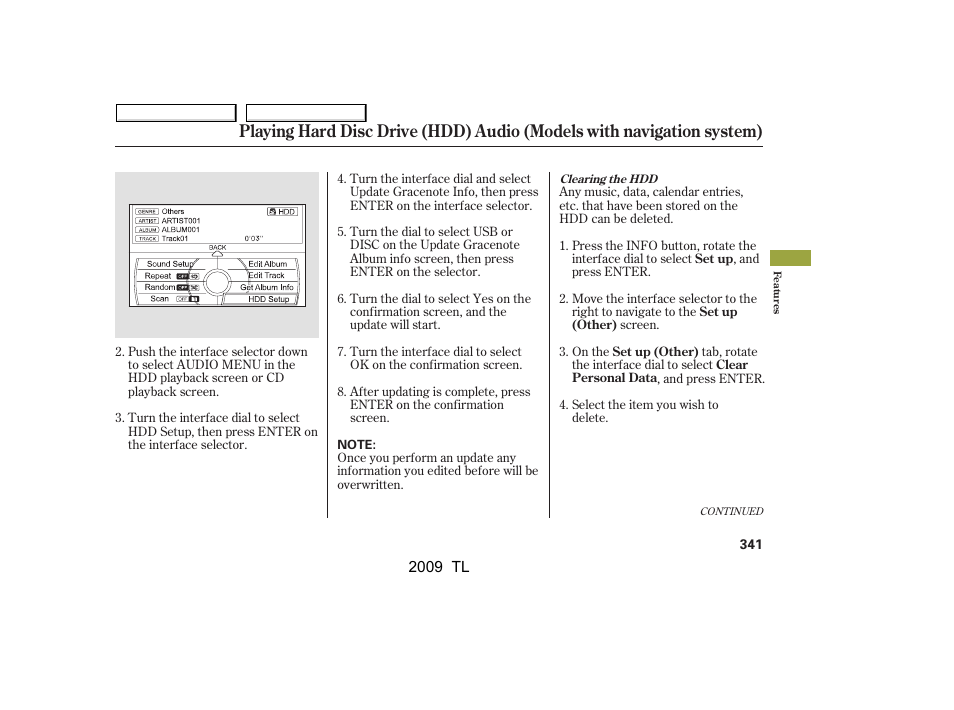 Acura 2009 TL - Owner's Manual User Manual | Page 344 / 648