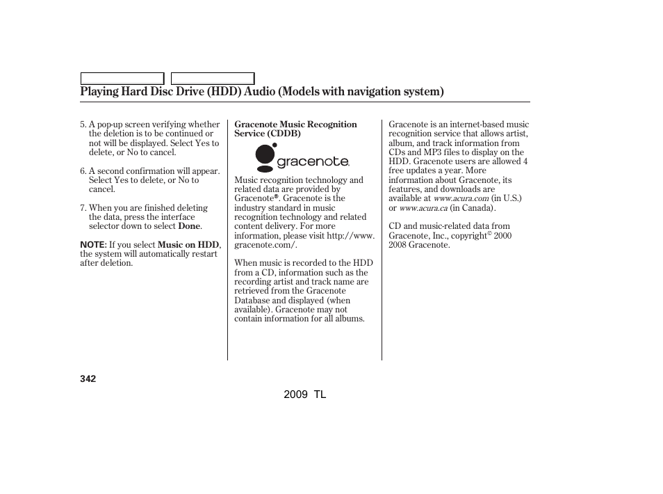 Acura 2009 TL - Owner's Manual User Manual | Page 345 / 648