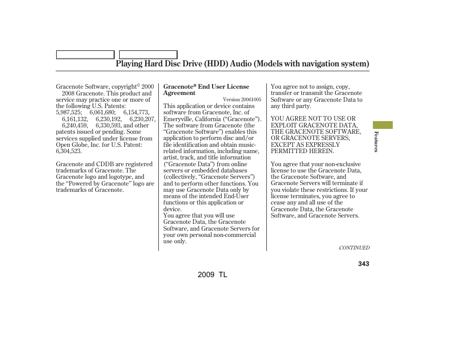 Acura 2009 TL - Owner's Manual User Manual | Page 346 / 648