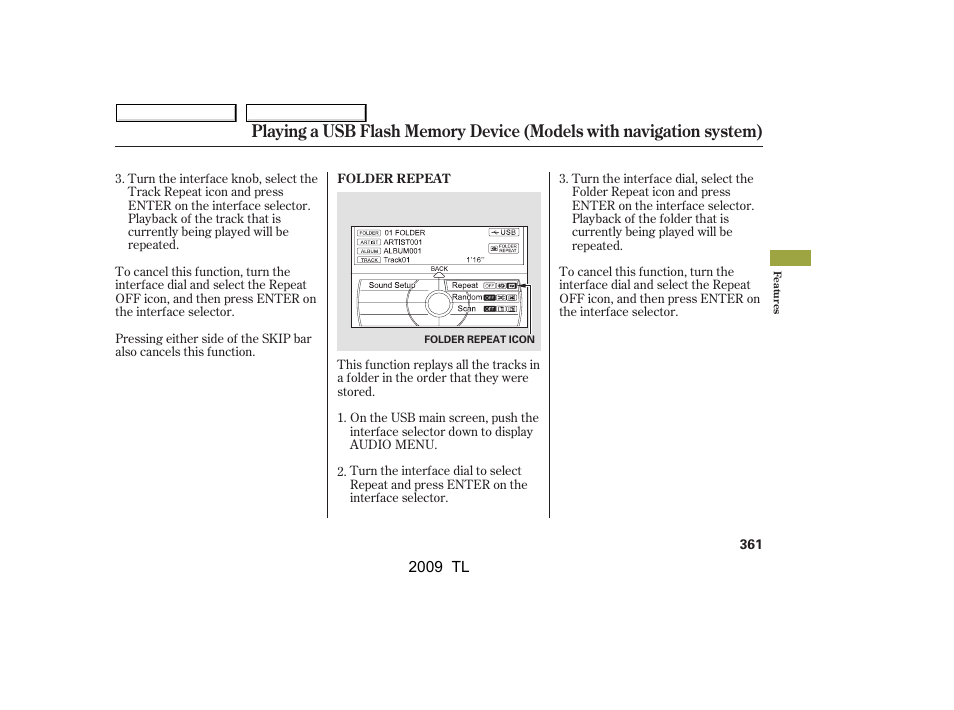 Acura 2009 TL - Owner's Manual User Manual | Page 364 / 648