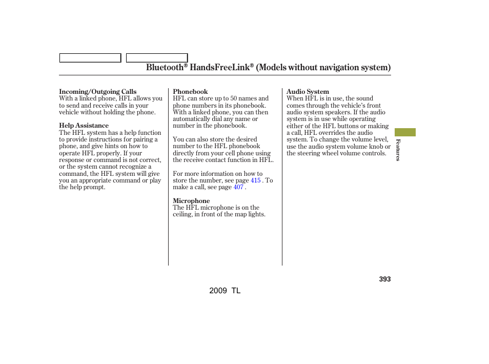 Acura 2009 TL - Owner's Manual User Manual | Page 396 / 648