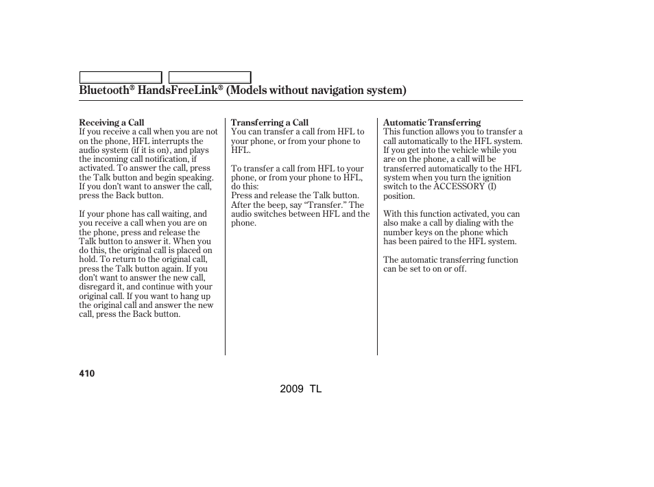 Acura 2009 TL - Owner's Manual User Manual | Page 413 / 648