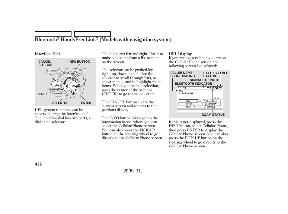 2009 tl | Acura 2009 TL - Owner's Manual User Manual | Page 425 / 648