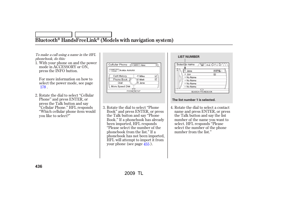 Acura 2009 TL - Owner's Manual User Manual | Page 439 / 648