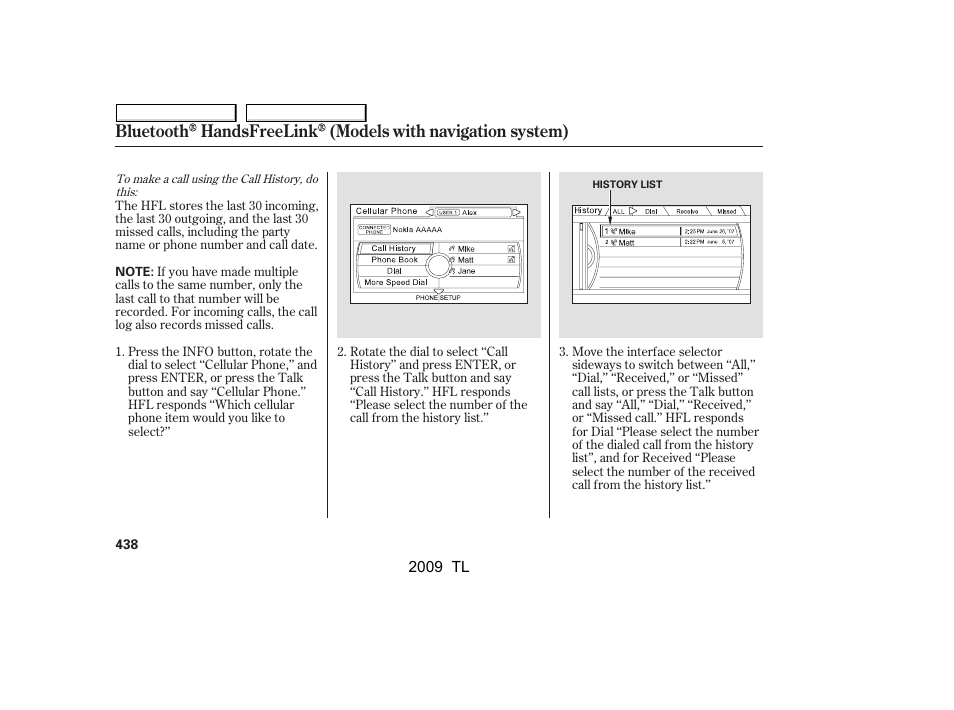 Acura 2009 TL - Owner's Manual User Manual | Page 441 / 648