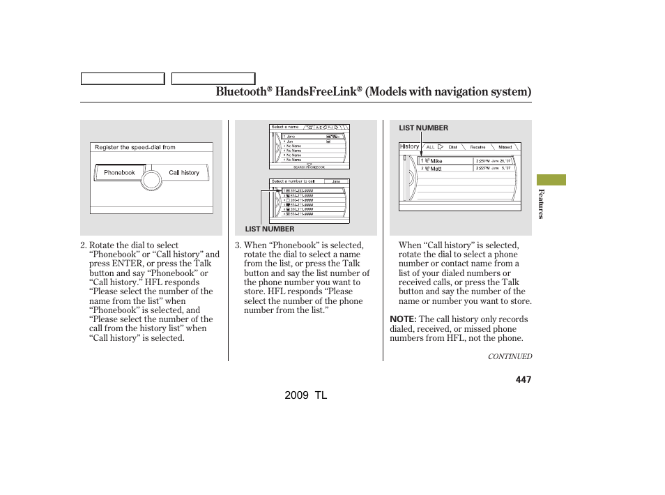 Acura 2009 TL - Owner's Manual User Manual | Page 450 / 648