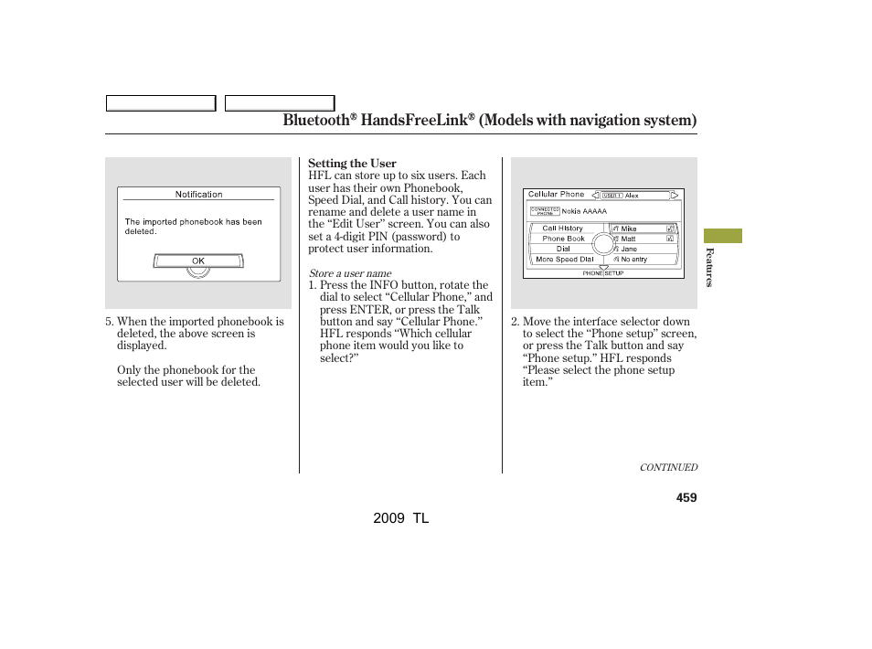 Acura 2009 TL - Owner's Manual User Manual | Page 462 / 648