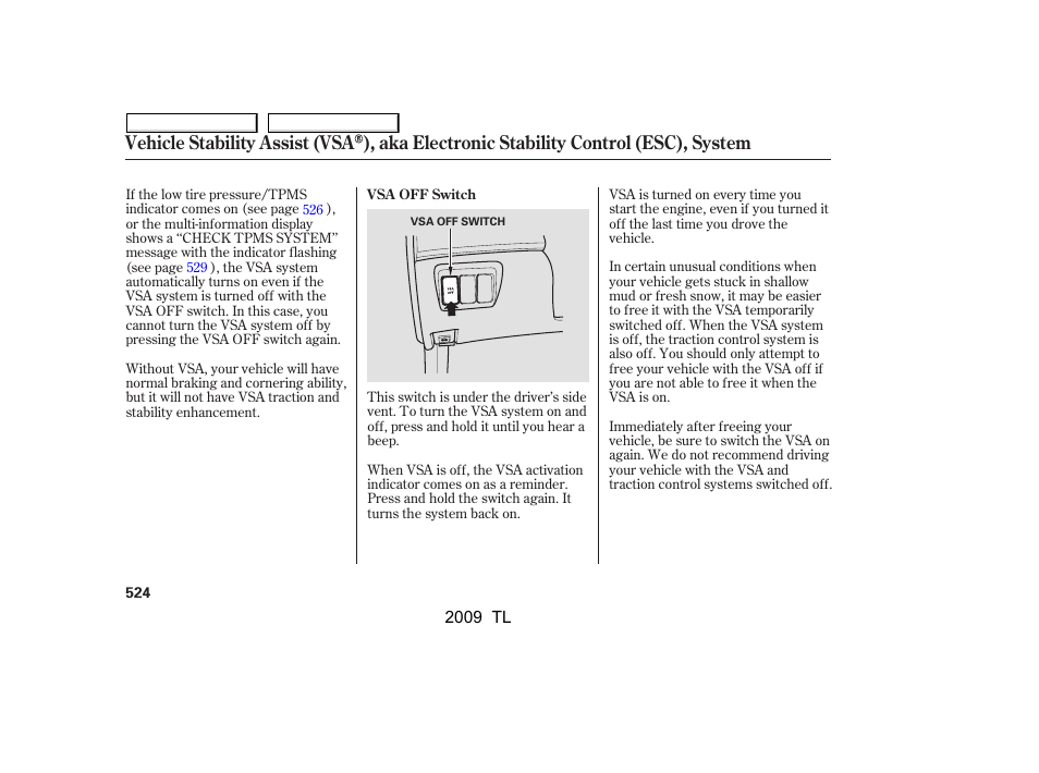 Acura 2009 TL - Owner's Manual User Manual | Page 527 / 648