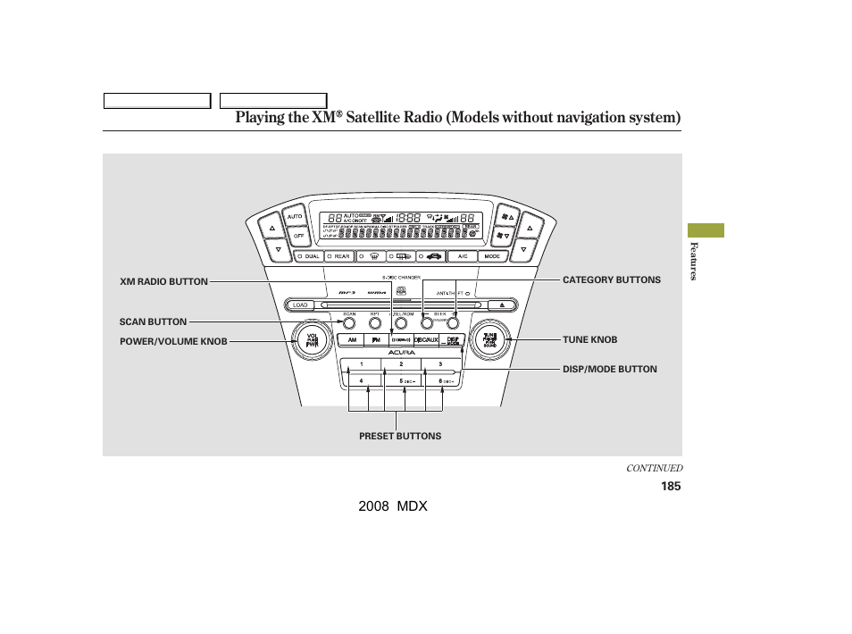 2008 mdx | Acura 2008 MDX - Owner's Manual User Manual | Page 189 / 489