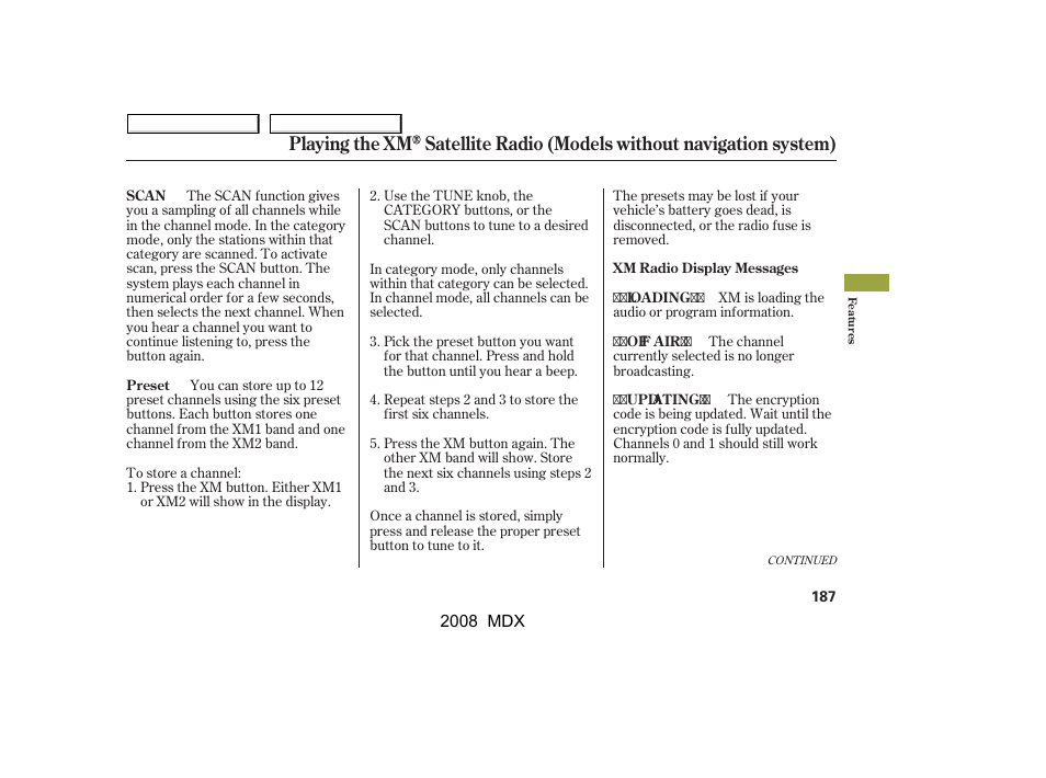 Acura 2008 MDX - Owner's Manual User Manual | Page 191 / 489