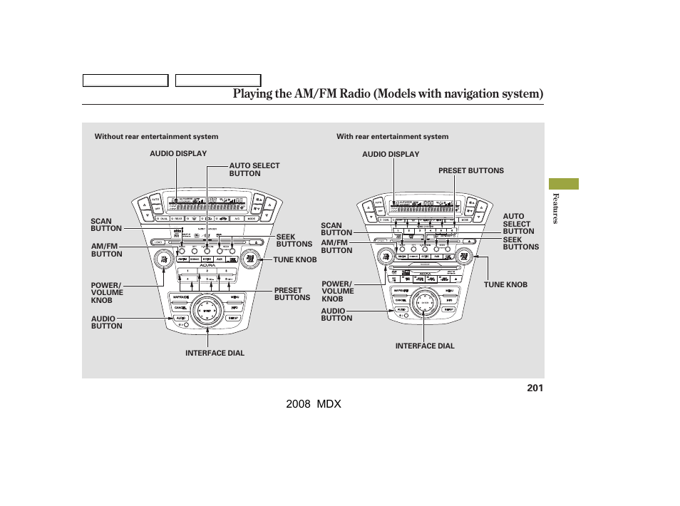 2008 mdx | Acura 2008 MDX - Owner's Manual User Manual | Page 205 / 489