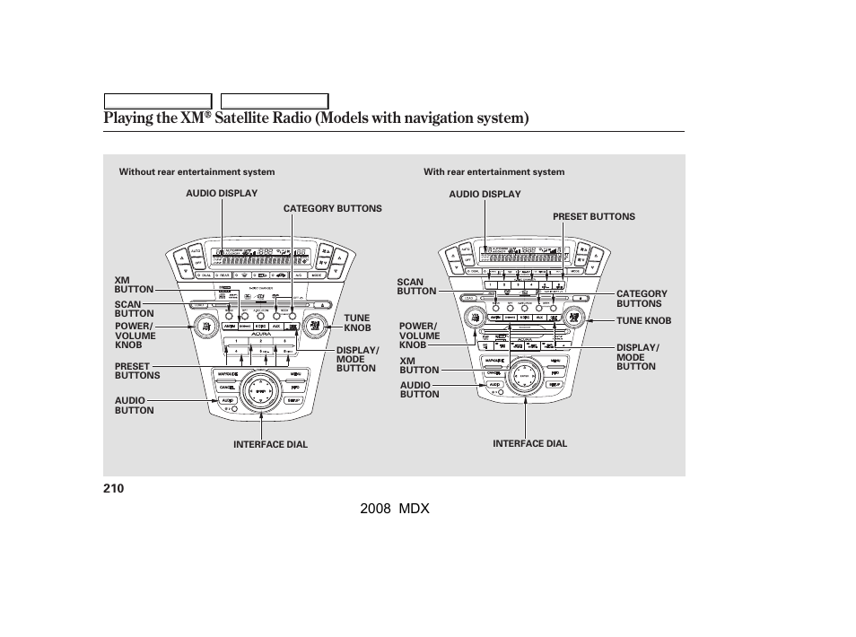 2008 mdx | Acura 2008 MDX - Owner's Manual User Manual | Page 214 / 489