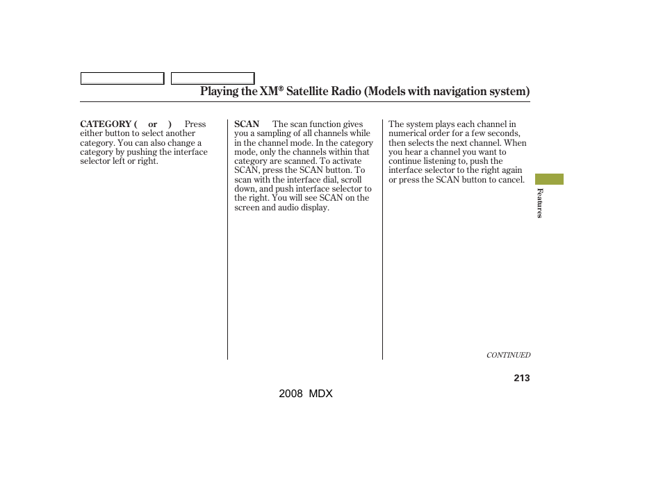 Acura 2008 MDX - Owner's Manual User Manual | Page 217 / 489