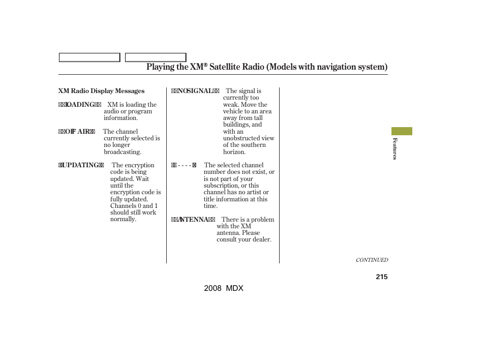 Acura 2008 MDX - Owner's Manual User Manual | Page 219 / 489