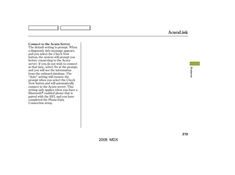 Acuralink | Acura 2008 MDX - Owner's Manual User Manual | Page 323 / 489