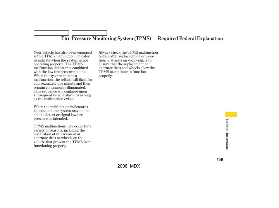 Acura 2008 MDX - Owner's Manual User Manual | Page 463 / 489