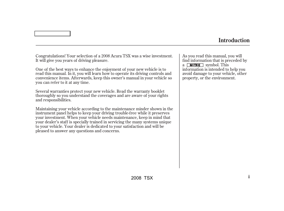 Acura 2008 TSX - Owner's Manual User Manual | 388 pages