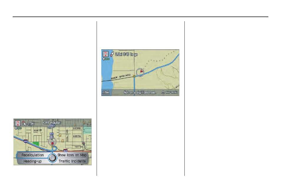 Driving to your destination | Acura 2007 MDX - Navigation Manual User Manual | Page 68 / 166