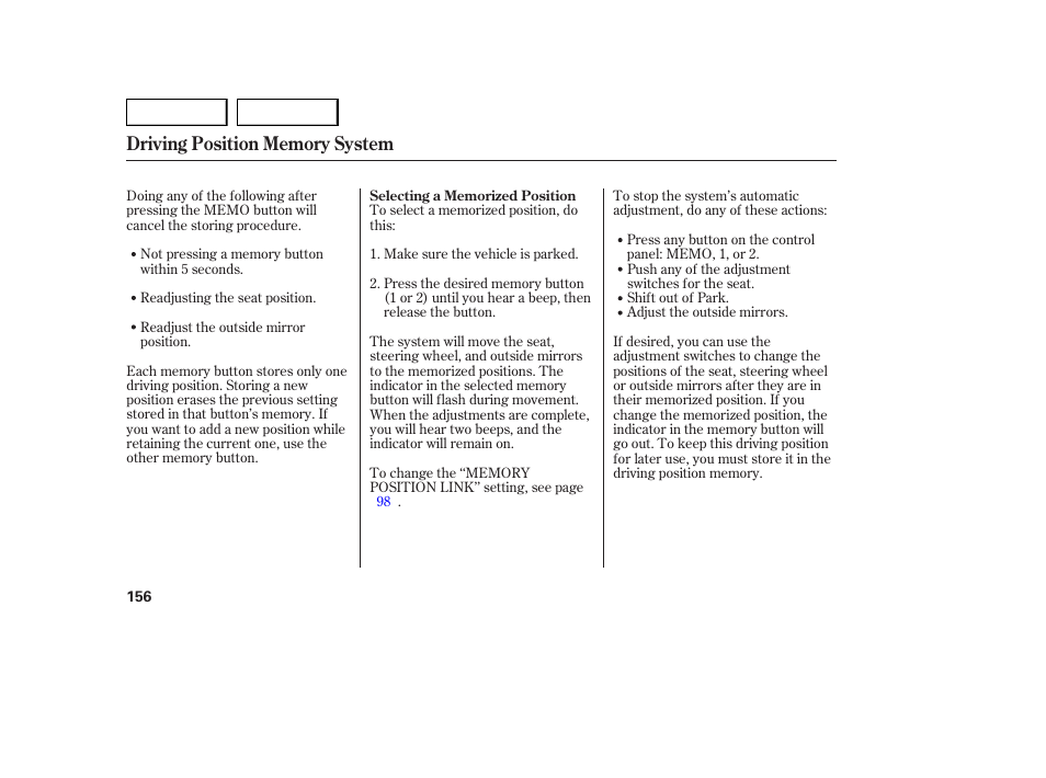 Acura 2007 MDX - Owner's Manual User Manual | Page 160 / 479
