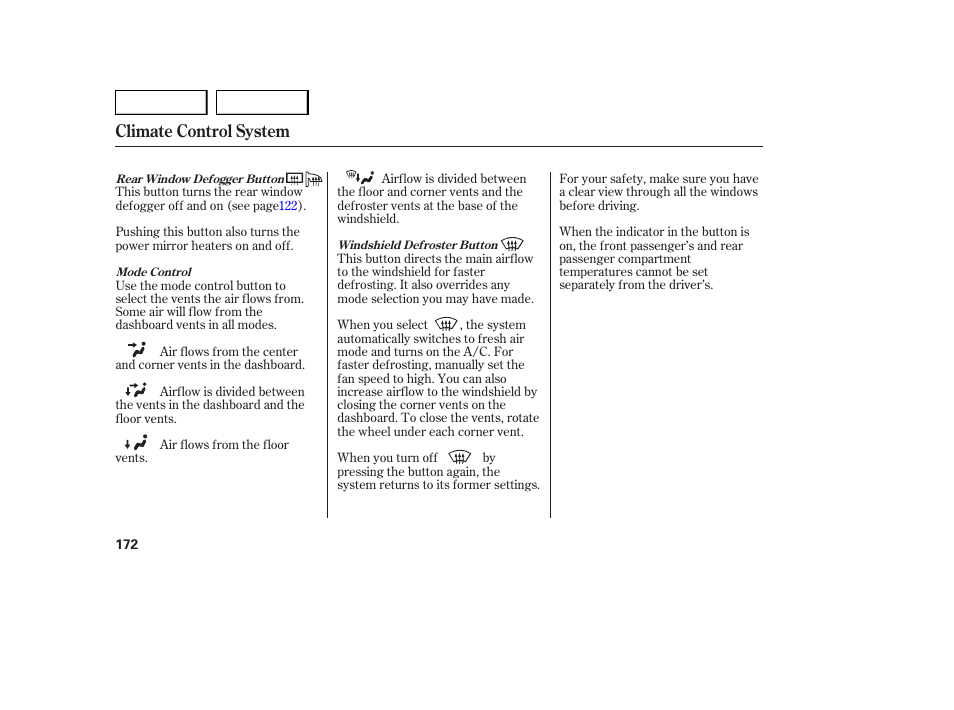 Climate control system | Acura 2007 MDX - Owner's Manual User Manual | Page 176 / 479