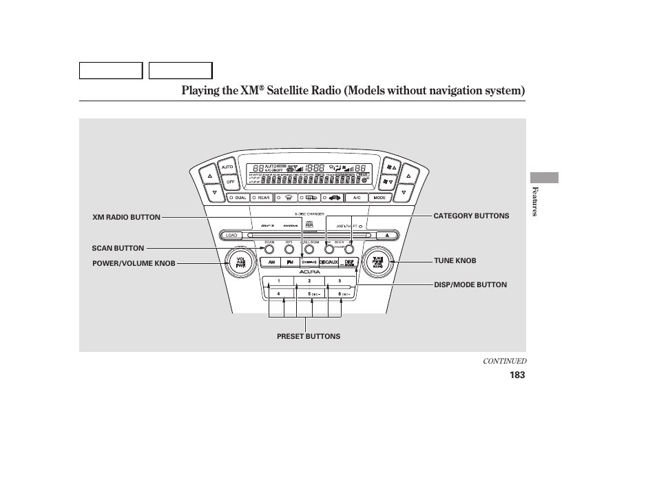 Acura 2007 MDX - Owner's Manual User Manual | Page 187 / 479