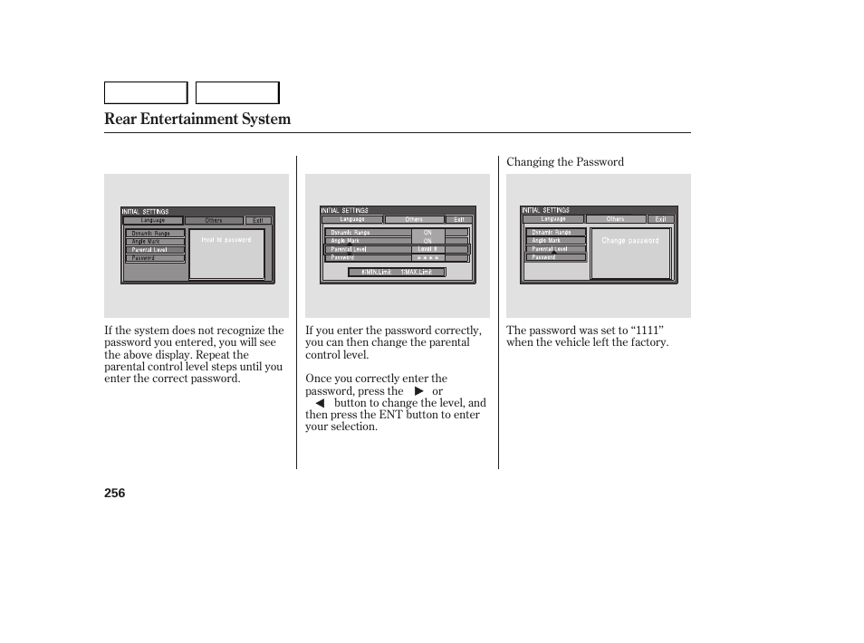 Rear entertainment system | Acura 2007 MDX - Owner's Manual User Manual | Page 260 / 479