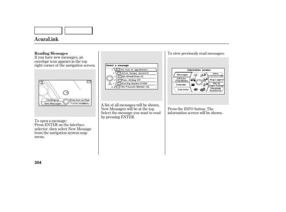 Acuralink | Acura 2007 MDX - Owner's Manual User Manual | Page 308 / 479