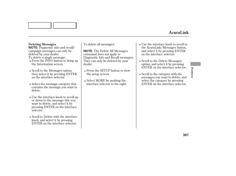 Acuralink | Acura 2007 MDX - Owner's Manual User Manual | Page 311 / 479