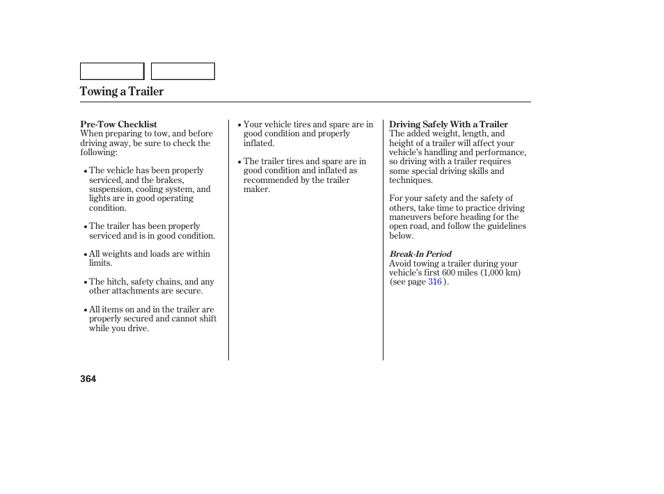 Towing a trailer | Acura 2007 MDX - Owner's Manual User Manual | Page 368 / 479