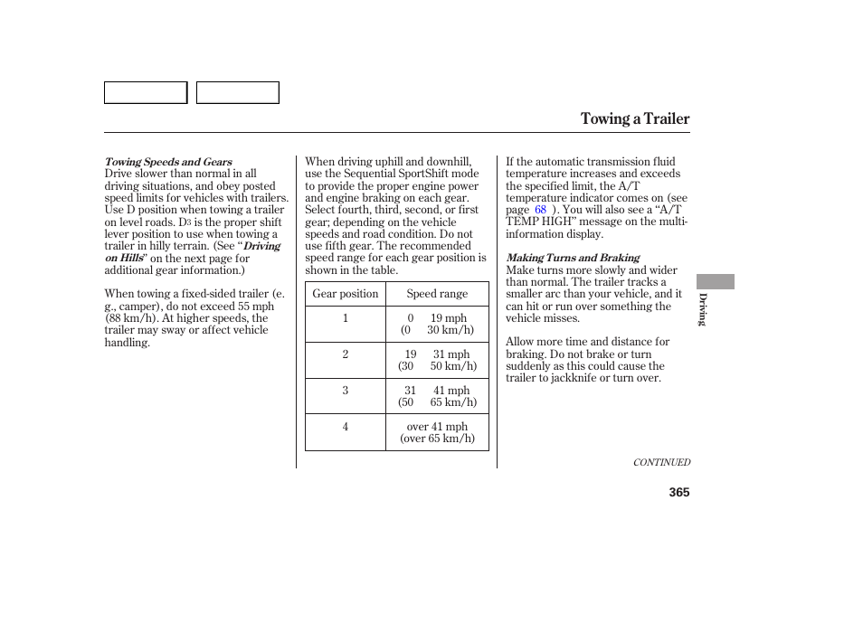 Towing a trailer | Acura 2007 MDX - Owner's Manual User Manual | Page 369 / 479