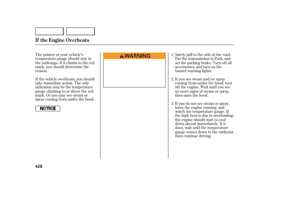 If the engine overheats | Acura 2007 MDX - Owner's Manual User Manual | Page 432 / 479
