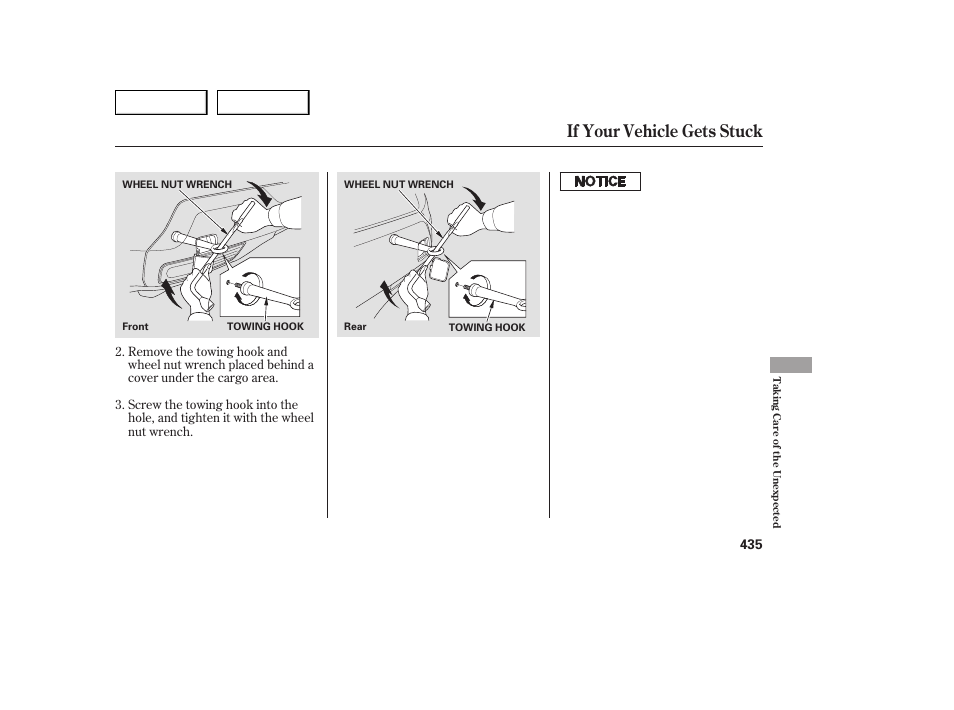 If your vehicle gets stuck | Acura 2007 MDX - Owner's Manual User Manual | Page 439 / 479