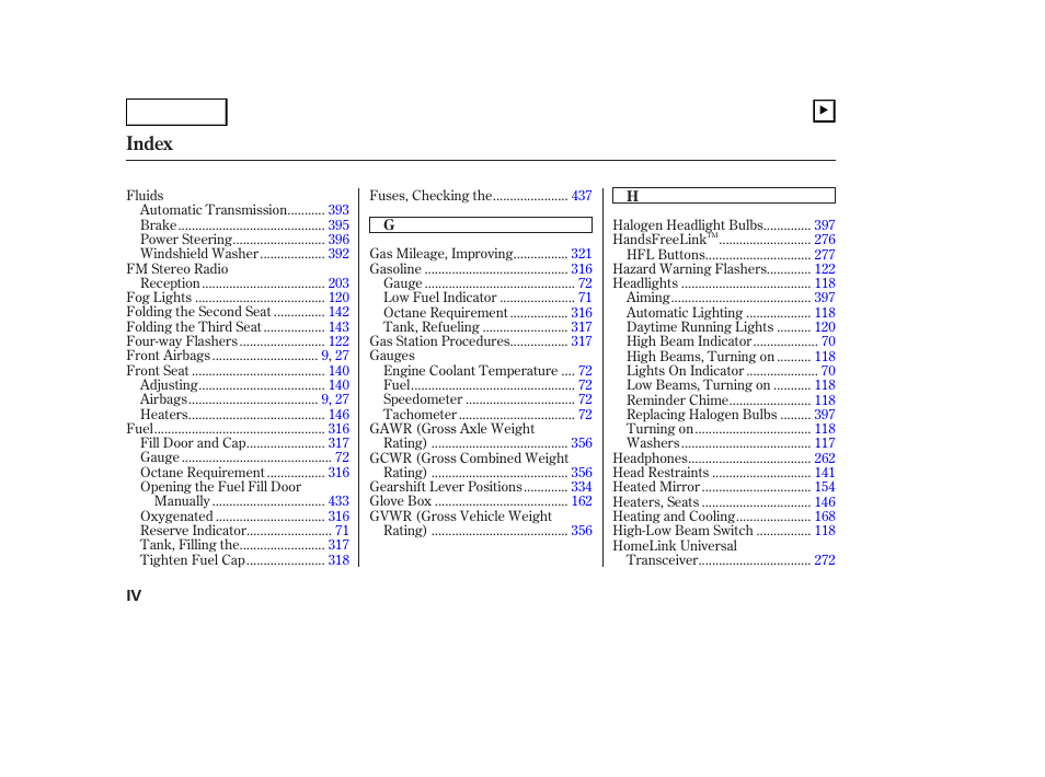 Index | Acura 2007 MDX - Owner's Manual User Manual | Page 472 / 479