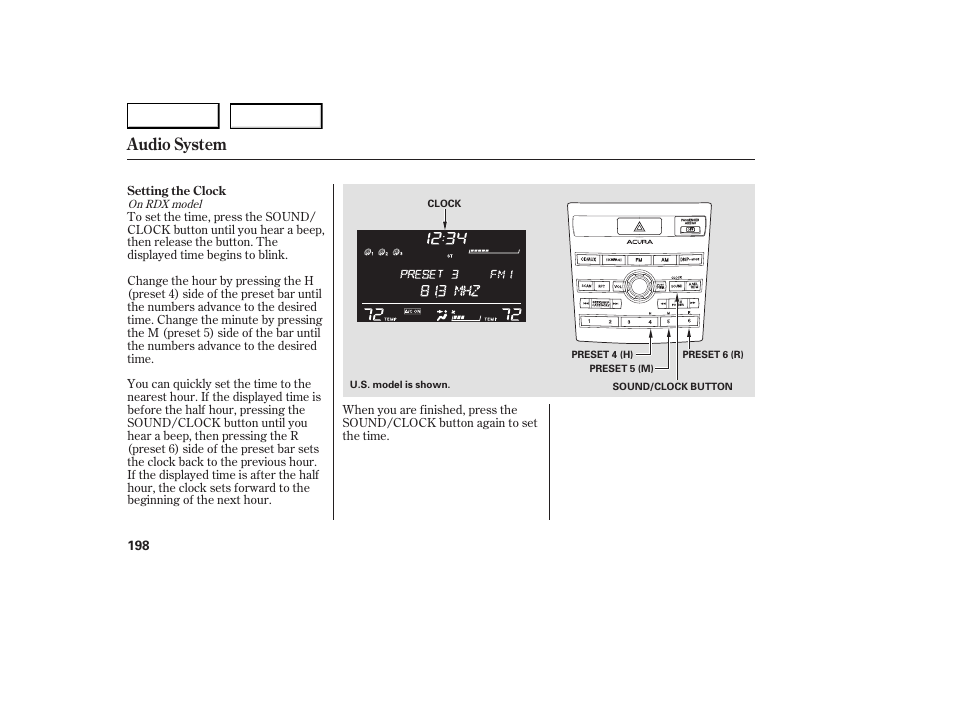 Audio system | Acura 2007 RDX - Owner's Manual User Manual | Page 202 / 442