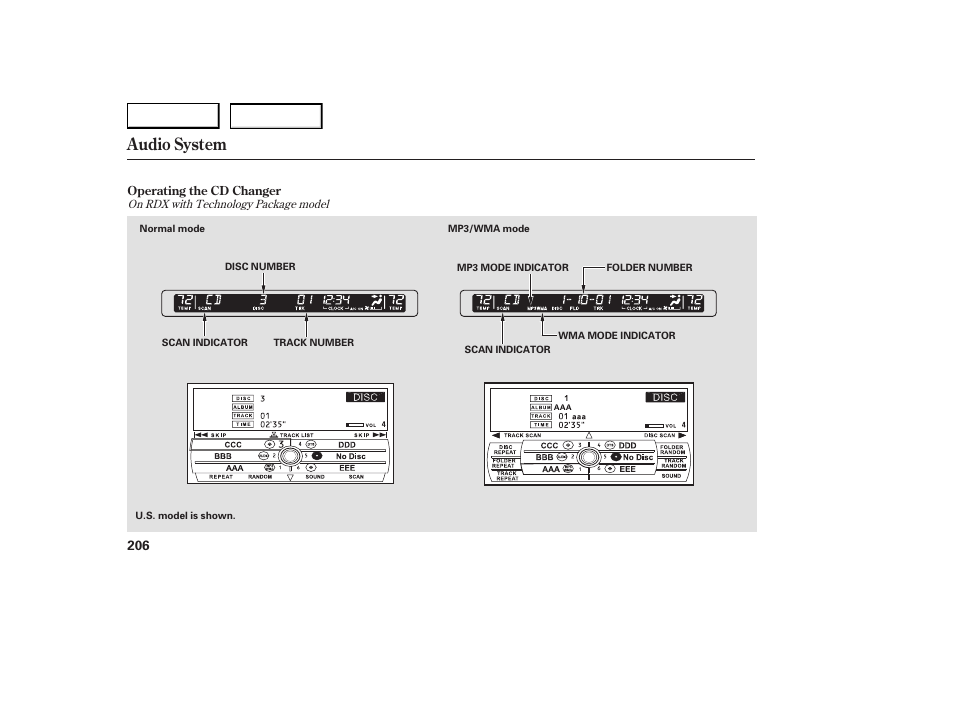 Audio system | Acura 2007 RDX - Owner's Manual User Manual | Page 210 / 442