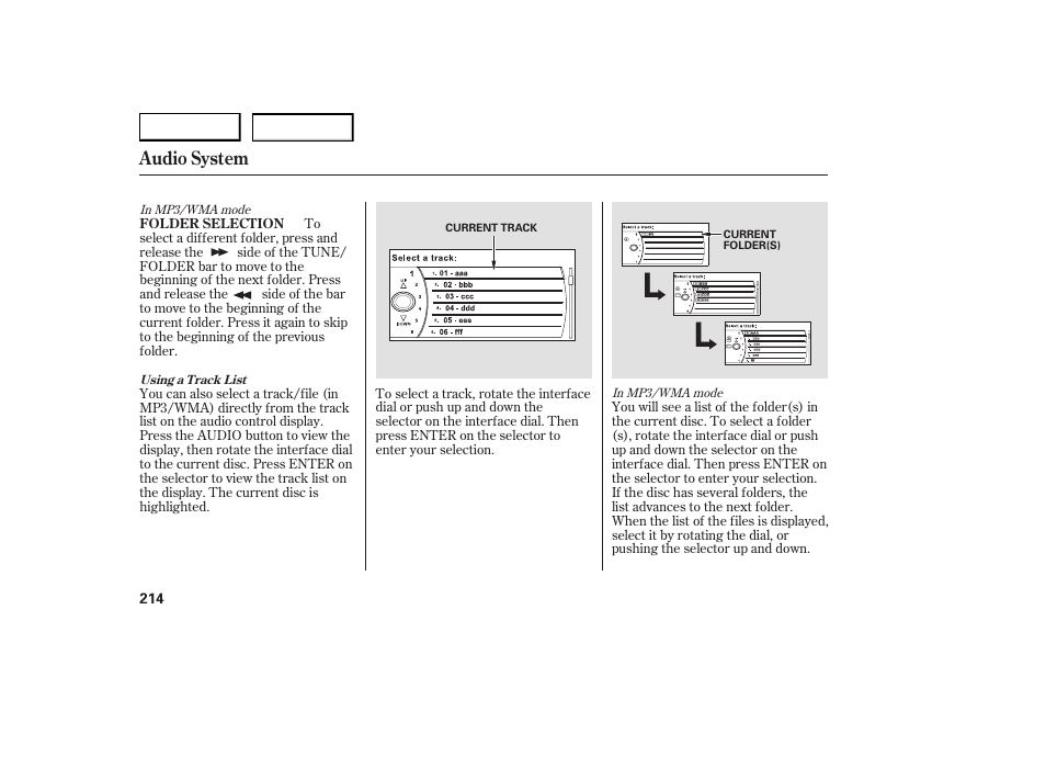 Audio system | Acura 2007 RDX - Owner's Manual User Manual | Page 218 / 442