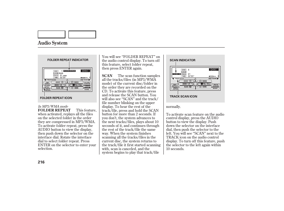 Audio system | Acura 2007 RDX - Owner's Manual User Manual | Page 220 / 442