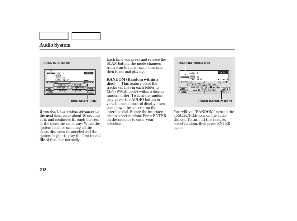Audio system | Acura 2007 RDX - Owner's Manual User Manual | Page 222 / 442